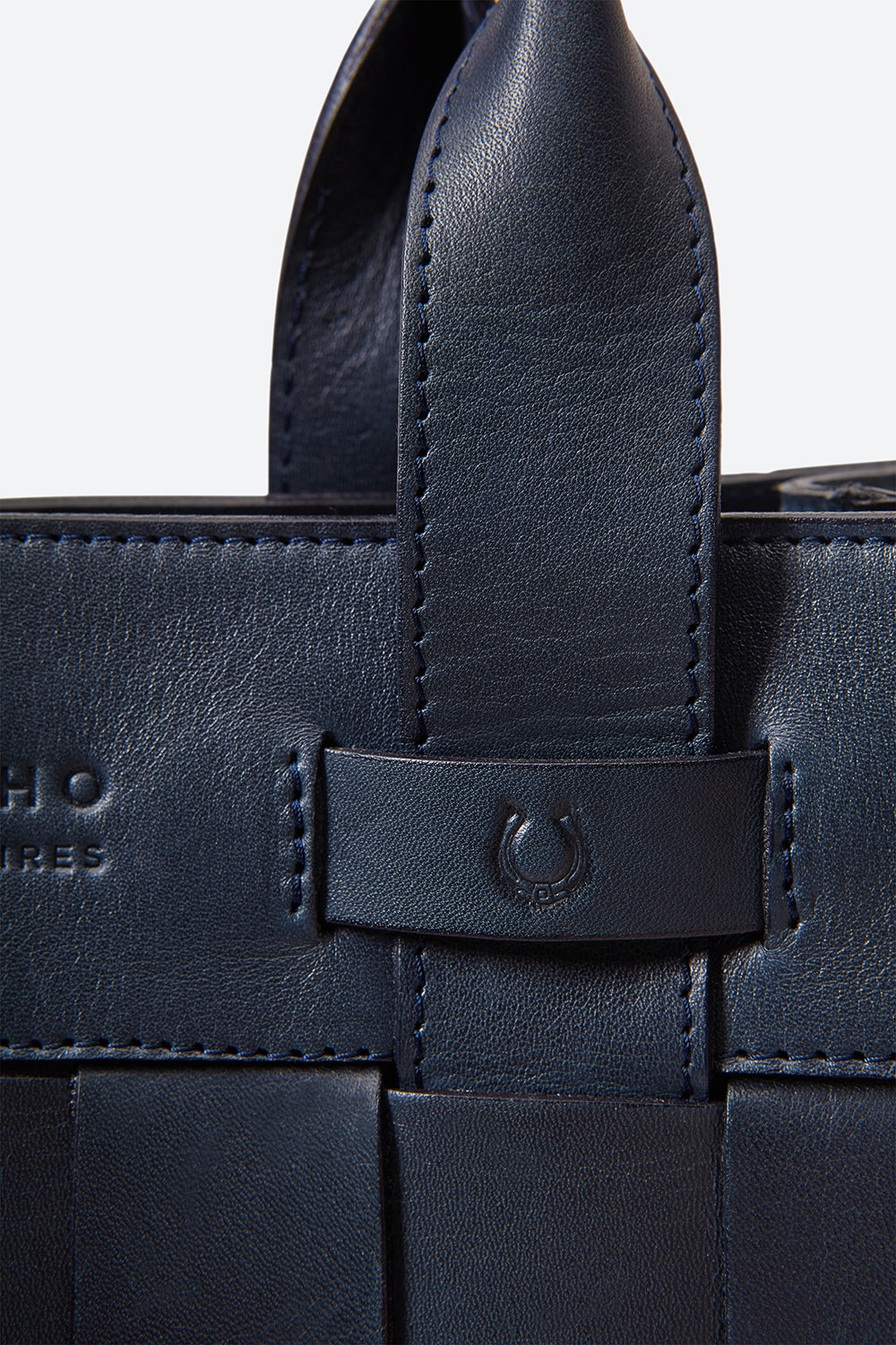Esquel Hand-Braided Bag in Navy