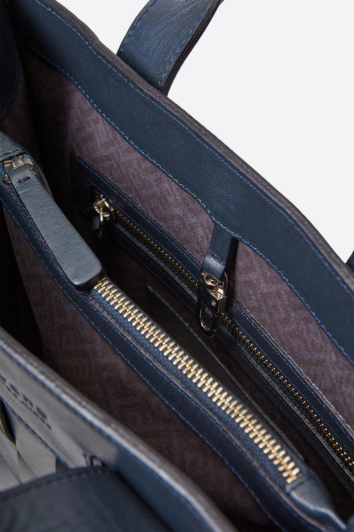 Esquel Hand-Braided Bag in Navy