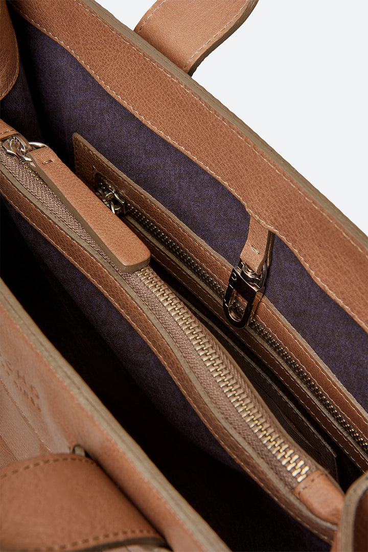 Esquel Hand-Braided Bag in Mushroom