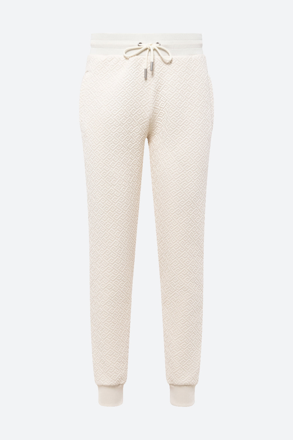 Men's Belgrano Gaucho Pattern Track Pants in Cream