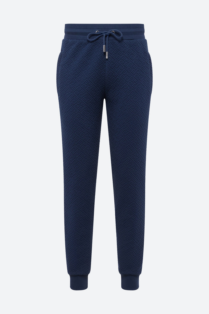 Men's Belgrano Gaucho Pattern Track Pants in Navy