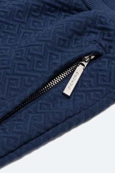 Men's Belgrano Gaucho Pattern Track Pants in Navy