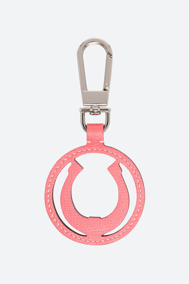 Lucky Horseshoe Charm in Pink