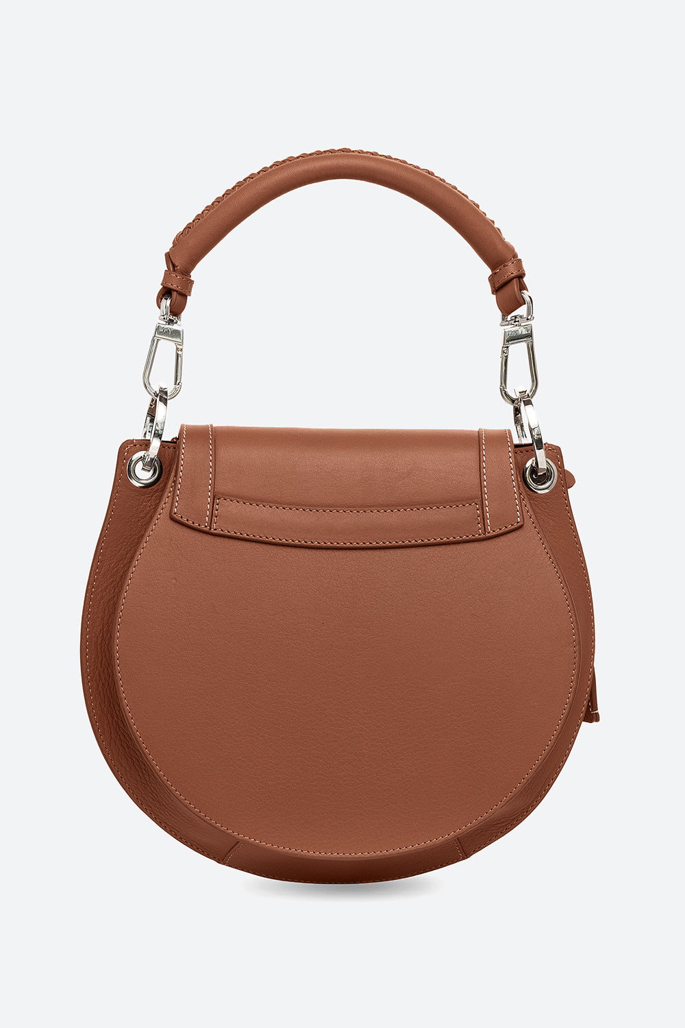 The Lucky Bag, Leather Saddle Bag in Cognac