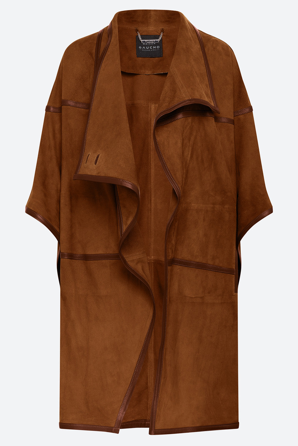 Unisex Alvaro / Elvira Suede Cape in Brown