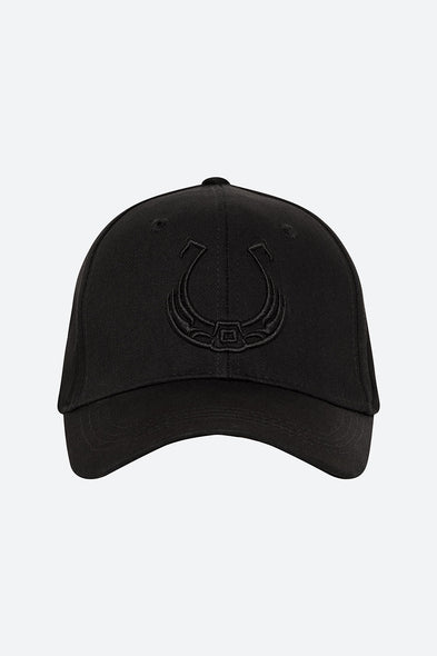 Iconic Horseshoe Cap in Black
