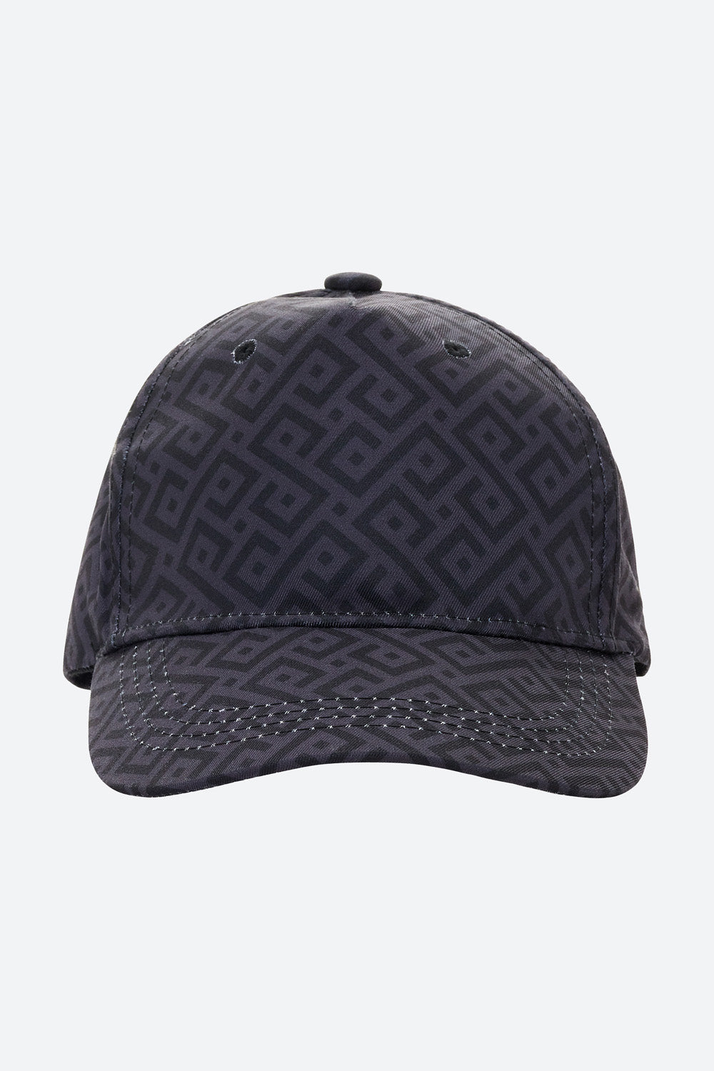 Gaucho Allover Print Cap in Grey and Black