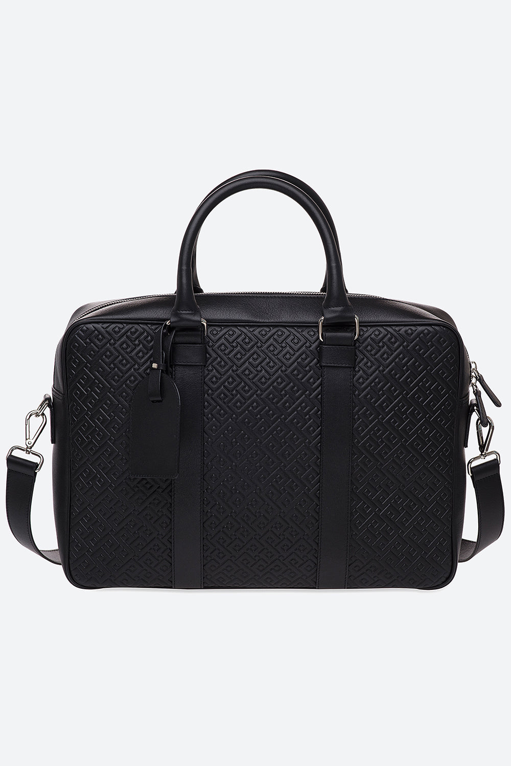 Lobos Briefcase, Embossed in Black