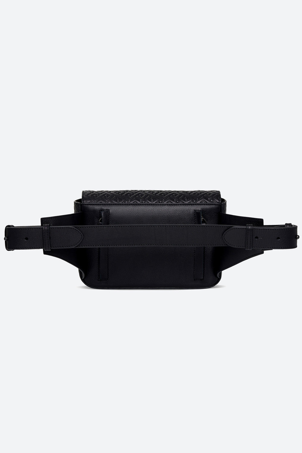 Soledad Leather Belt Bag in Black, with Matte Black Hardware