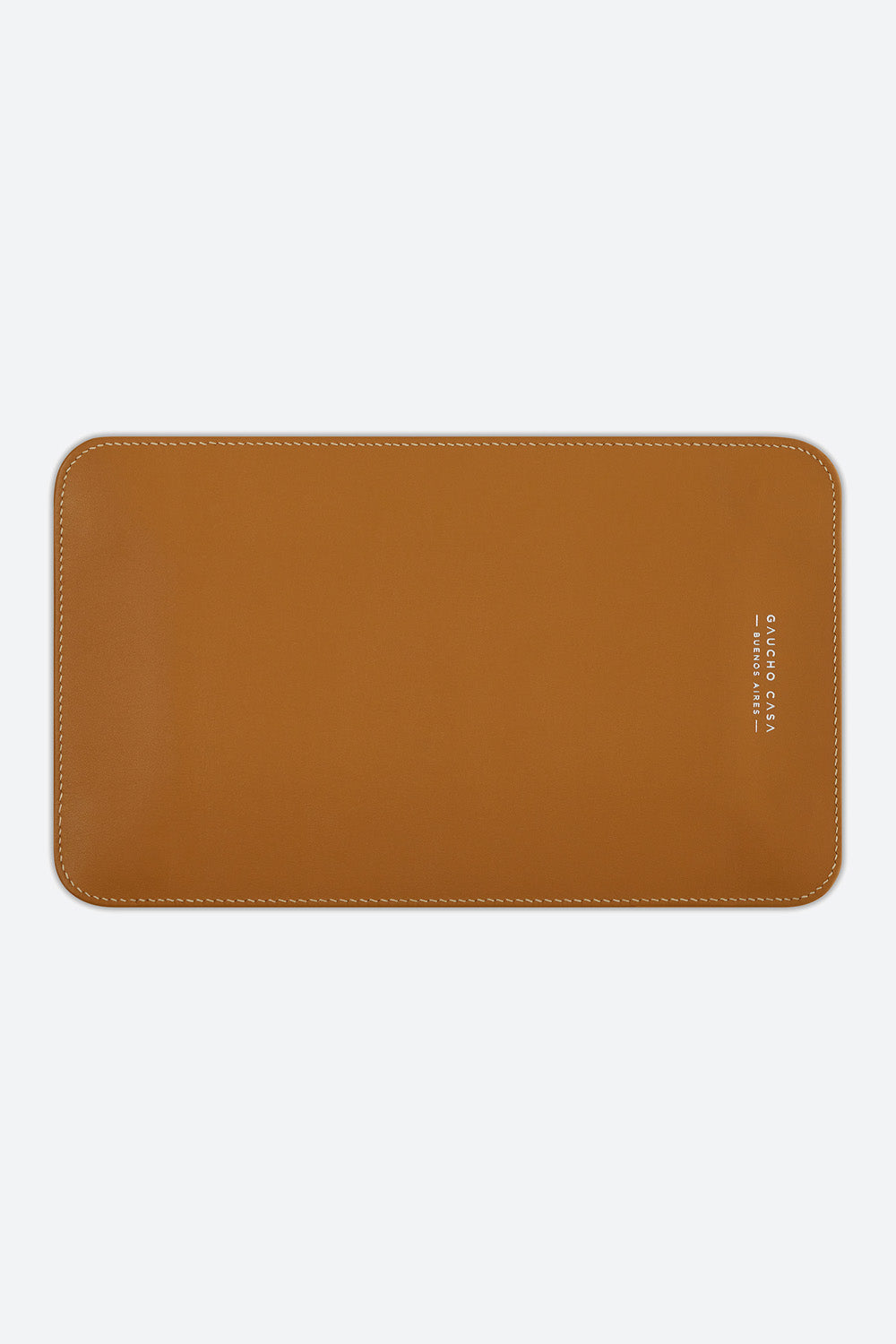 Medium Rectangular Leather Valet Tray in Apricot