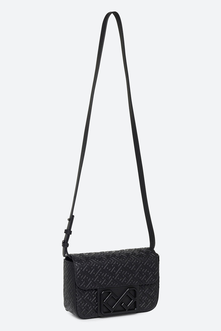 Soledad Leather Belt Bag in Black, with Matte Black Hardware