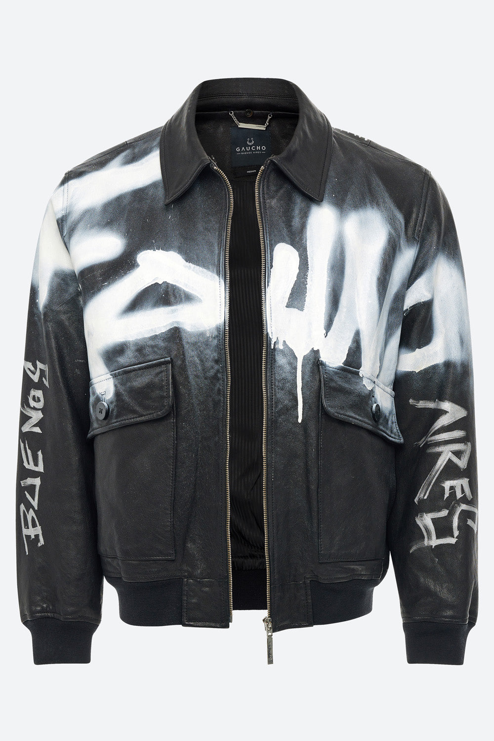 Art Basel Inspired Gurruchaga Bomber in Black