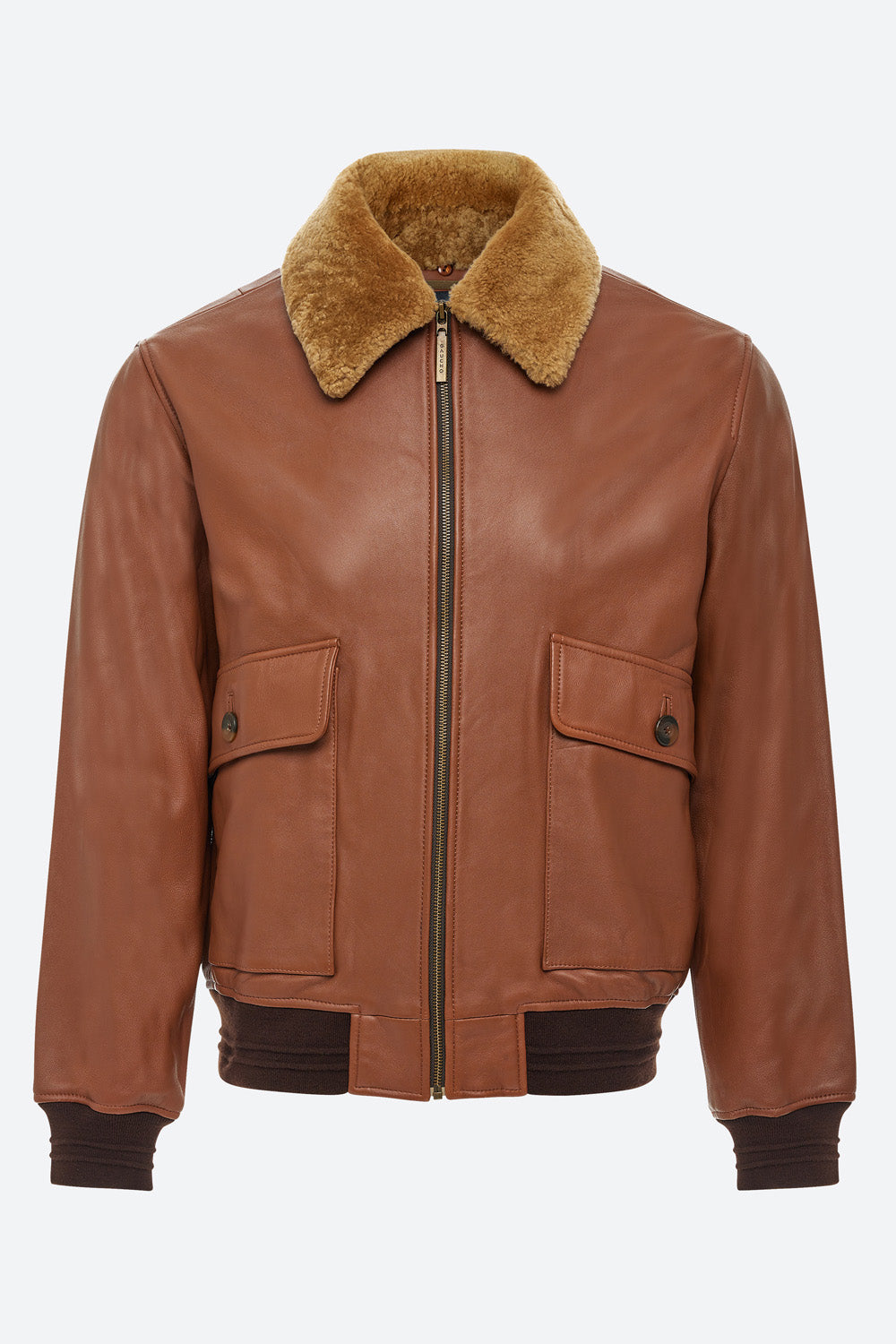 Art Basel Inspired Gurruchaga Bomber in Cognac Gaucho Buenos Aires