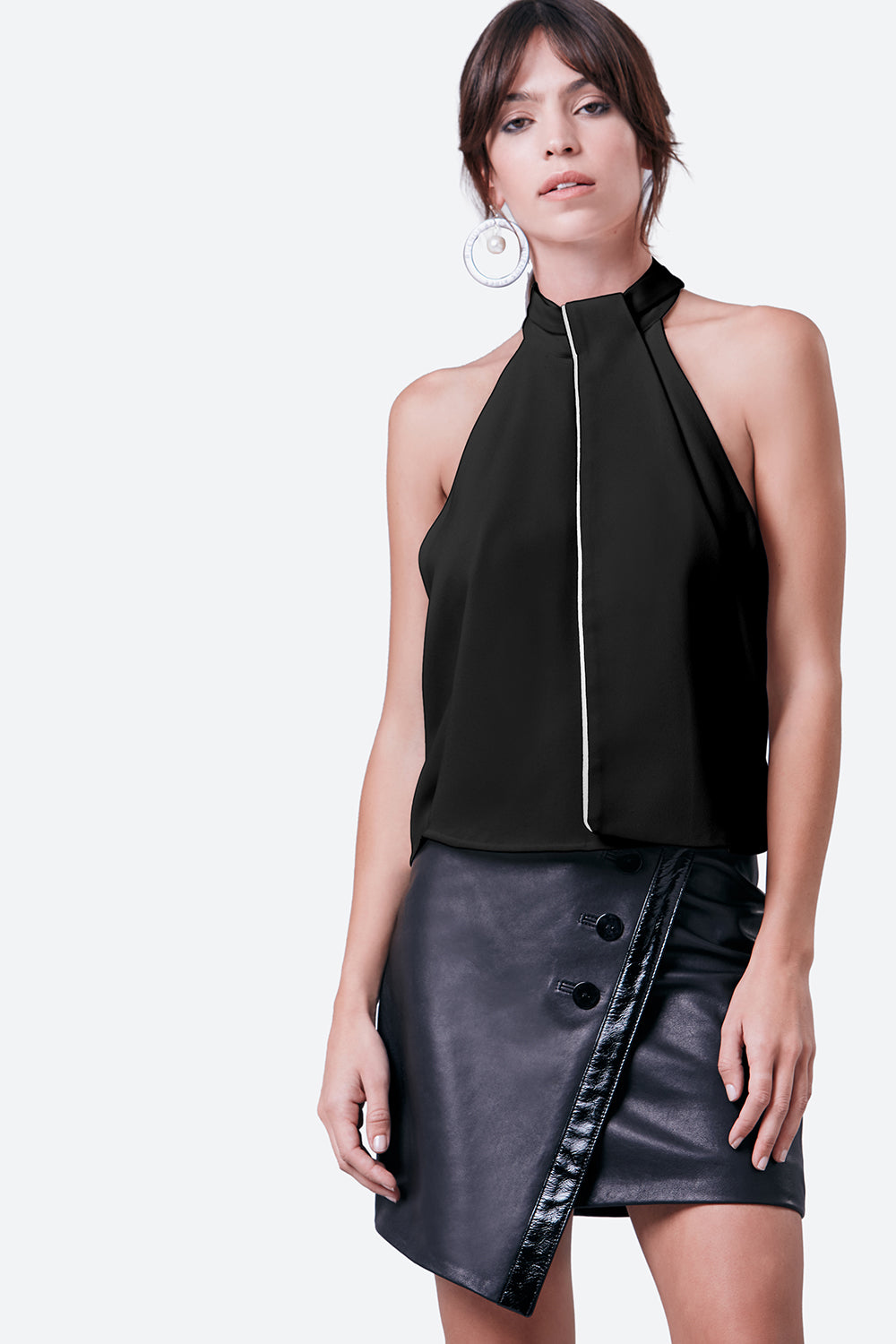 Peña Halterneck Top in Black