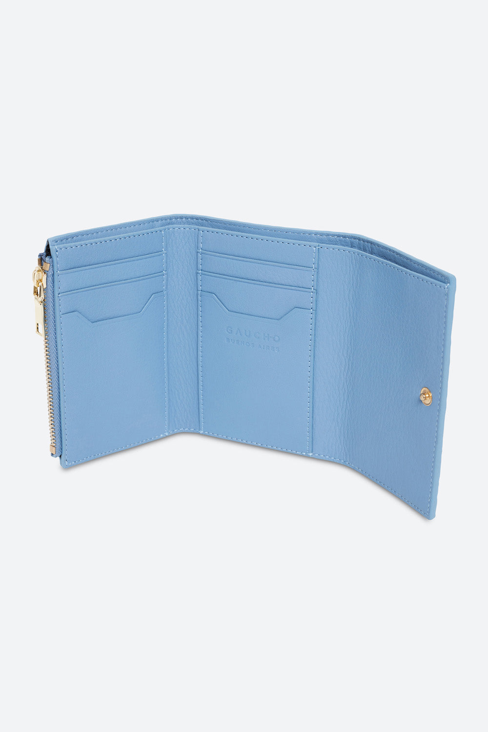 Tigre Tri-Fold Wallet in Light Blue