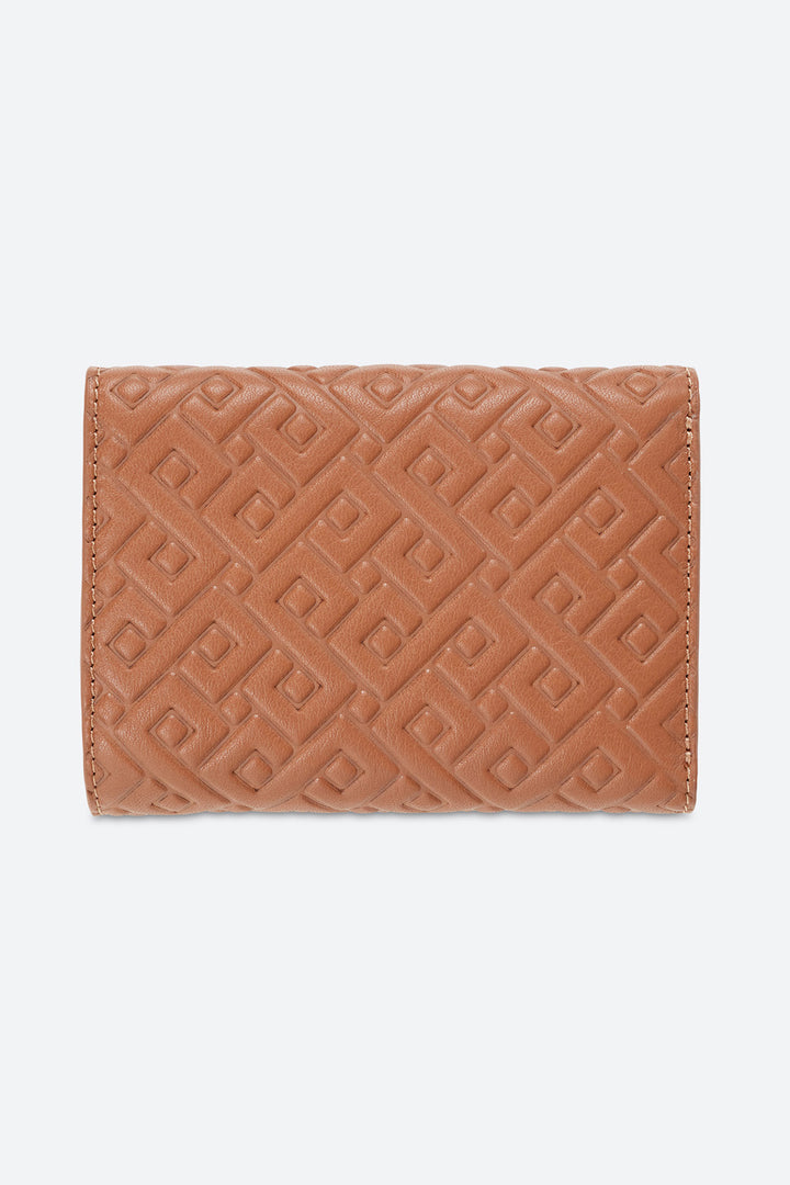 Tigre Tri-Fold Wallet in Cognac