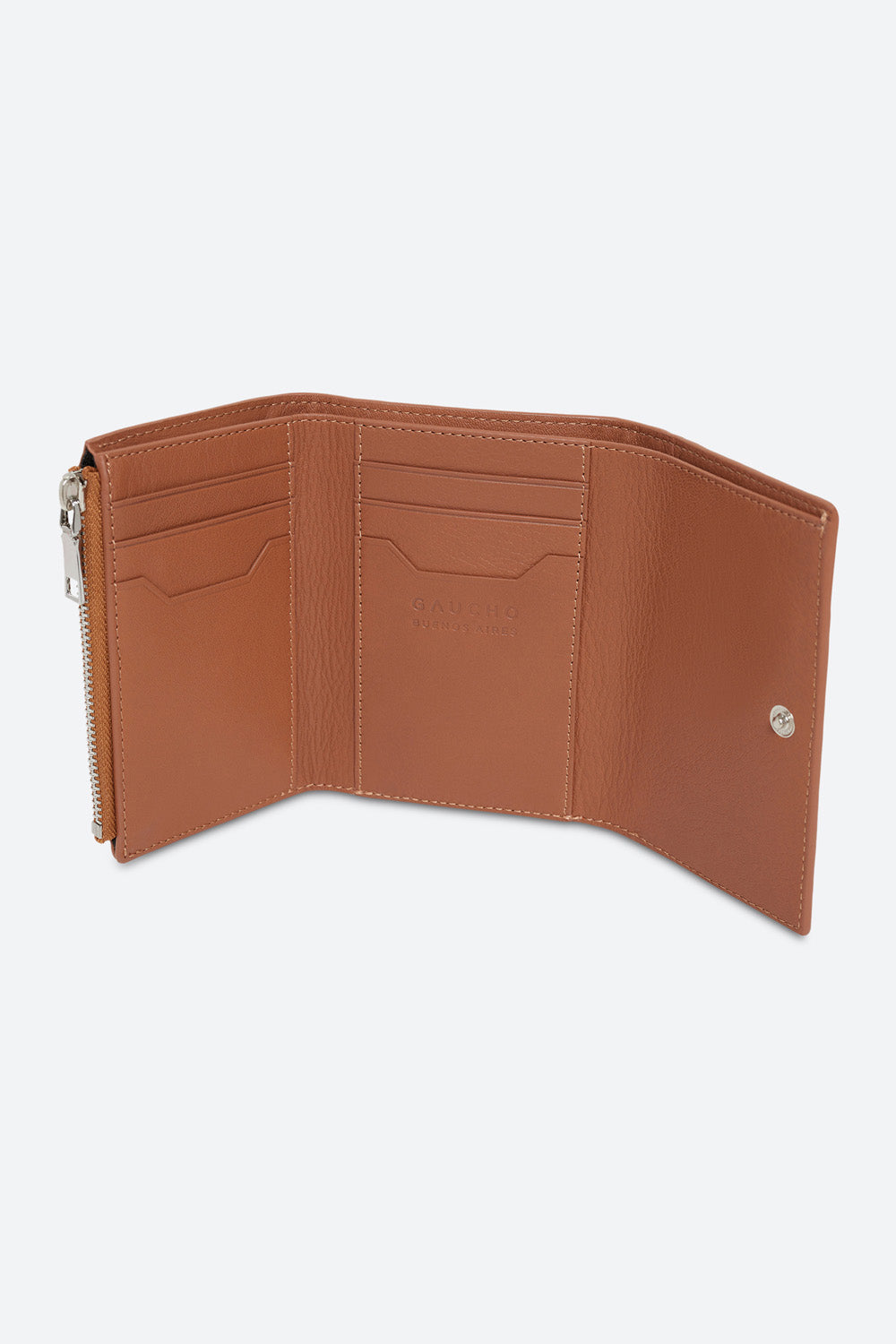 Tigre Tri-Fold Wallet in Cognac