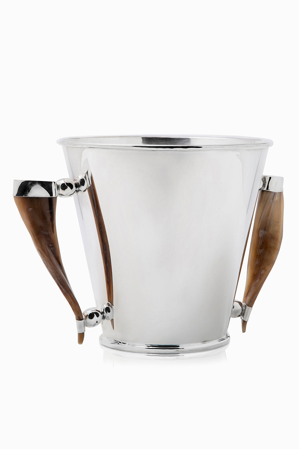 Palpala Round Champagne Bucket, Brown Horn