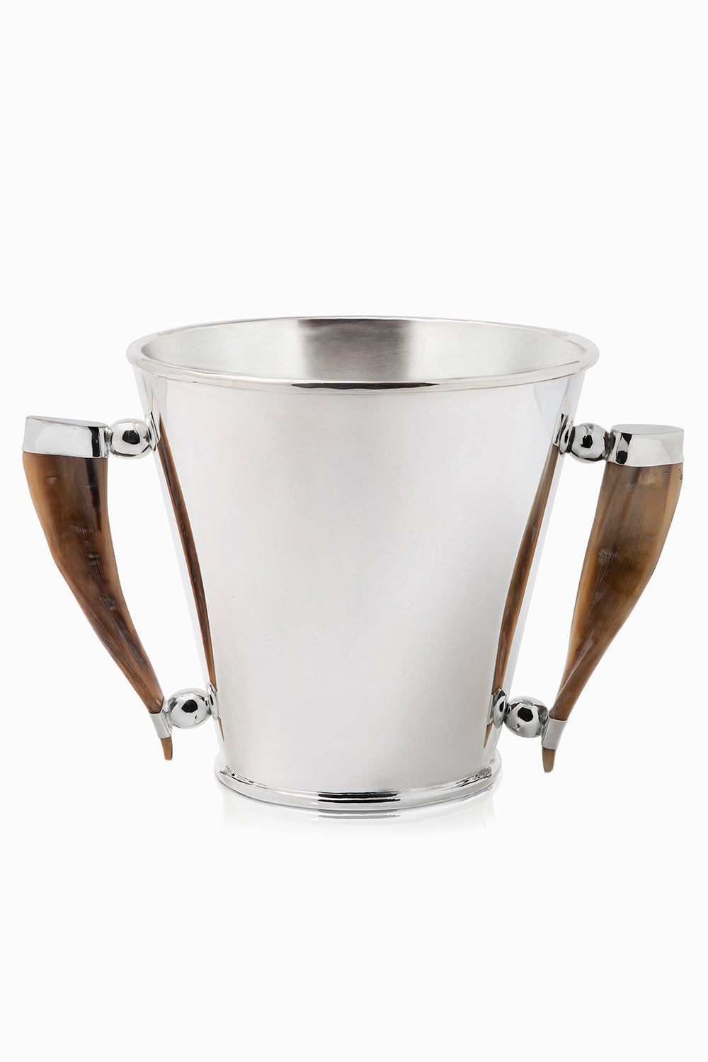 Palpala Round Champagne Bucket, Brown Horn