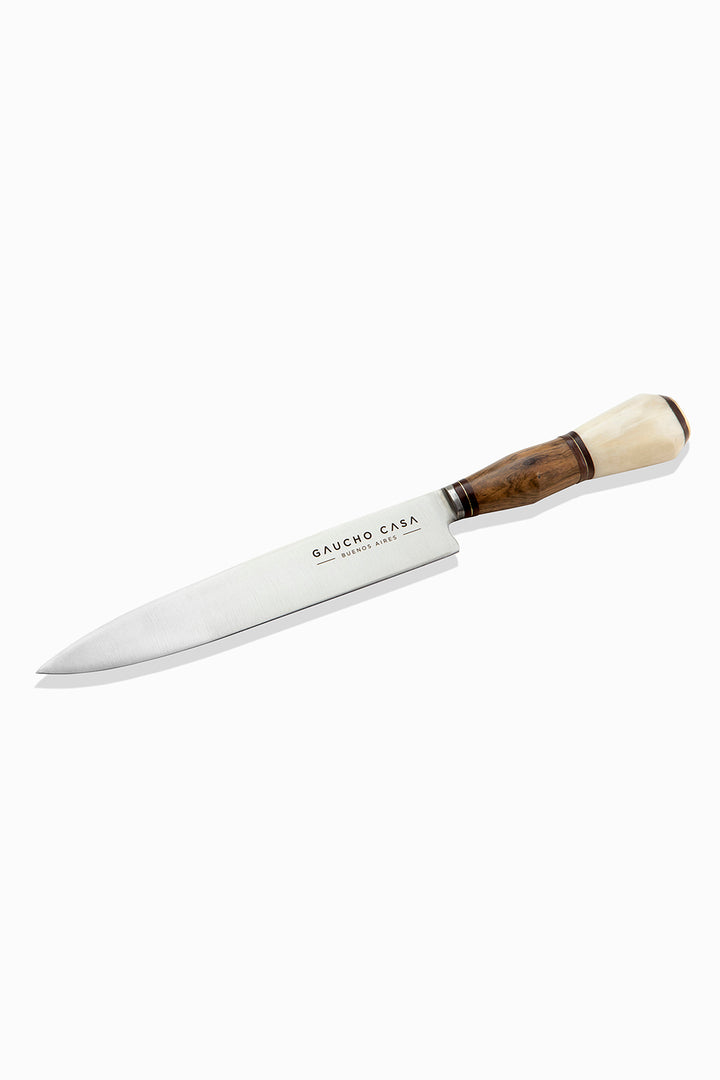 Gaucho Casa Tandil Gaucho Knife With Combined Bone and Guayubira Wood Handle and Stainless-Steel Blade