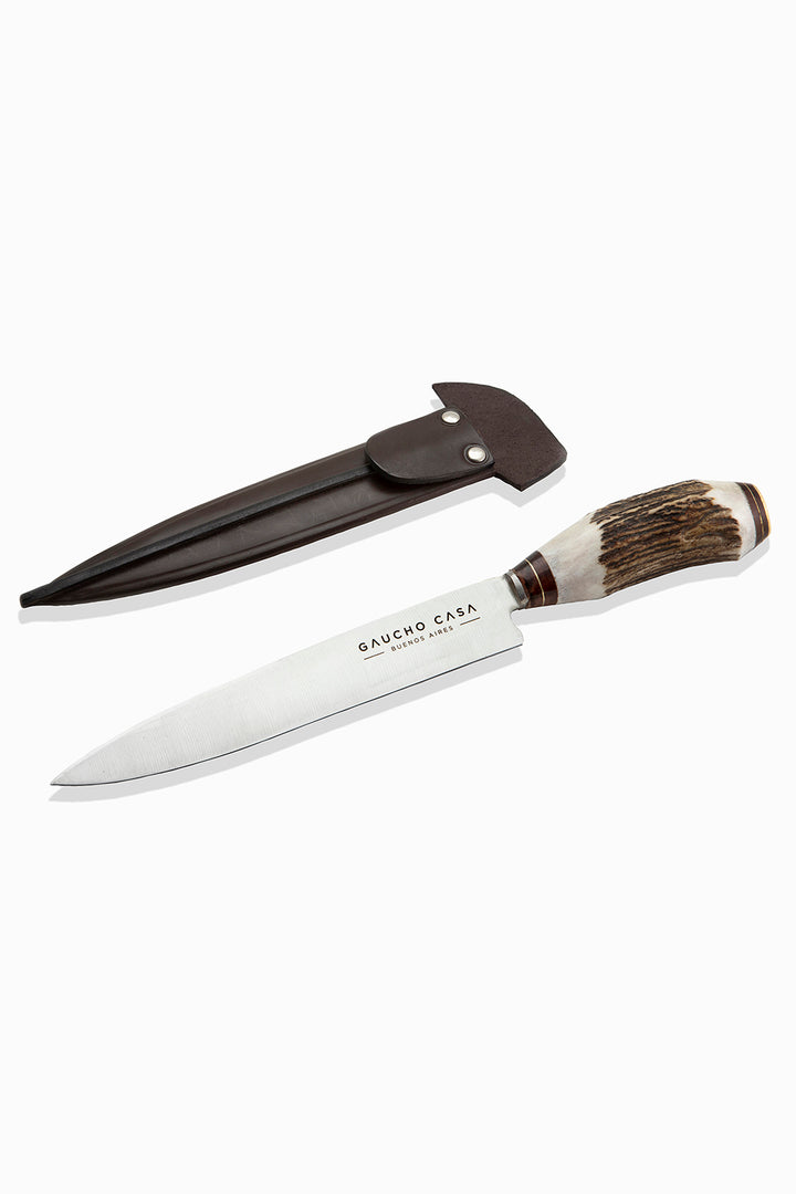 Gaucho Casa Tandil Gaucho Knife With Deer Horn Handle and Stainless-Steel Blade