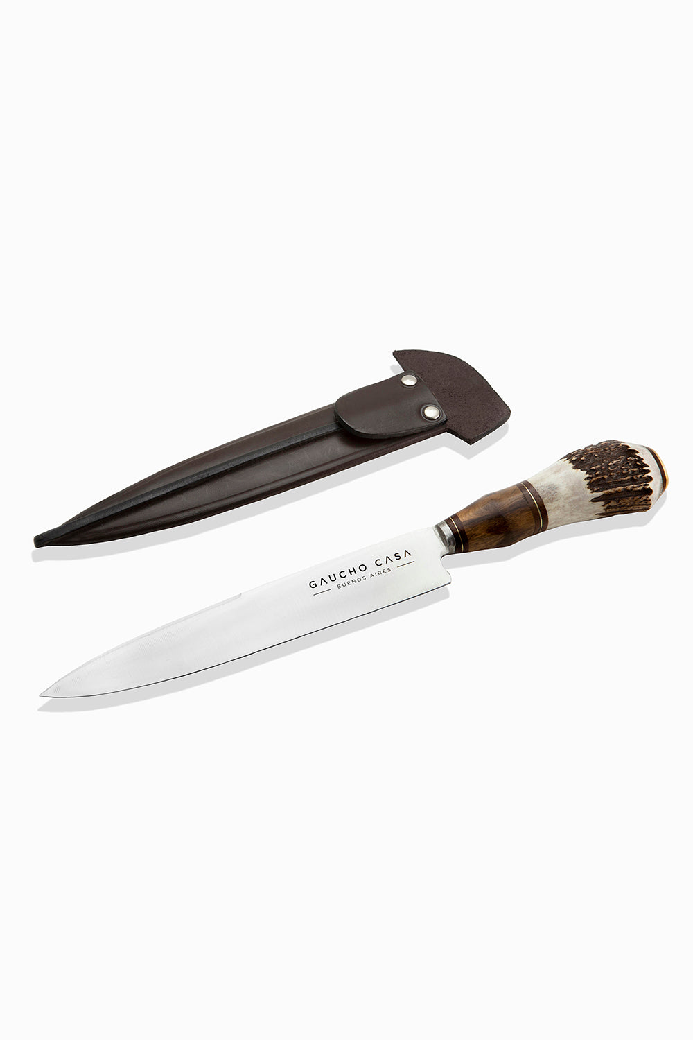 Gaucho Casa Tandil Gaucho Knife With Deer-Horn and Guayubira-Handle and Stainless-Steel Blade