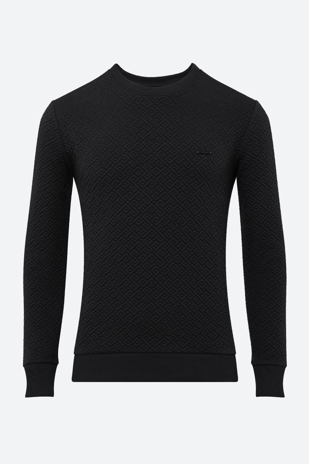 Men's Laprida Gaucho Pattern Sweatshirt in Black