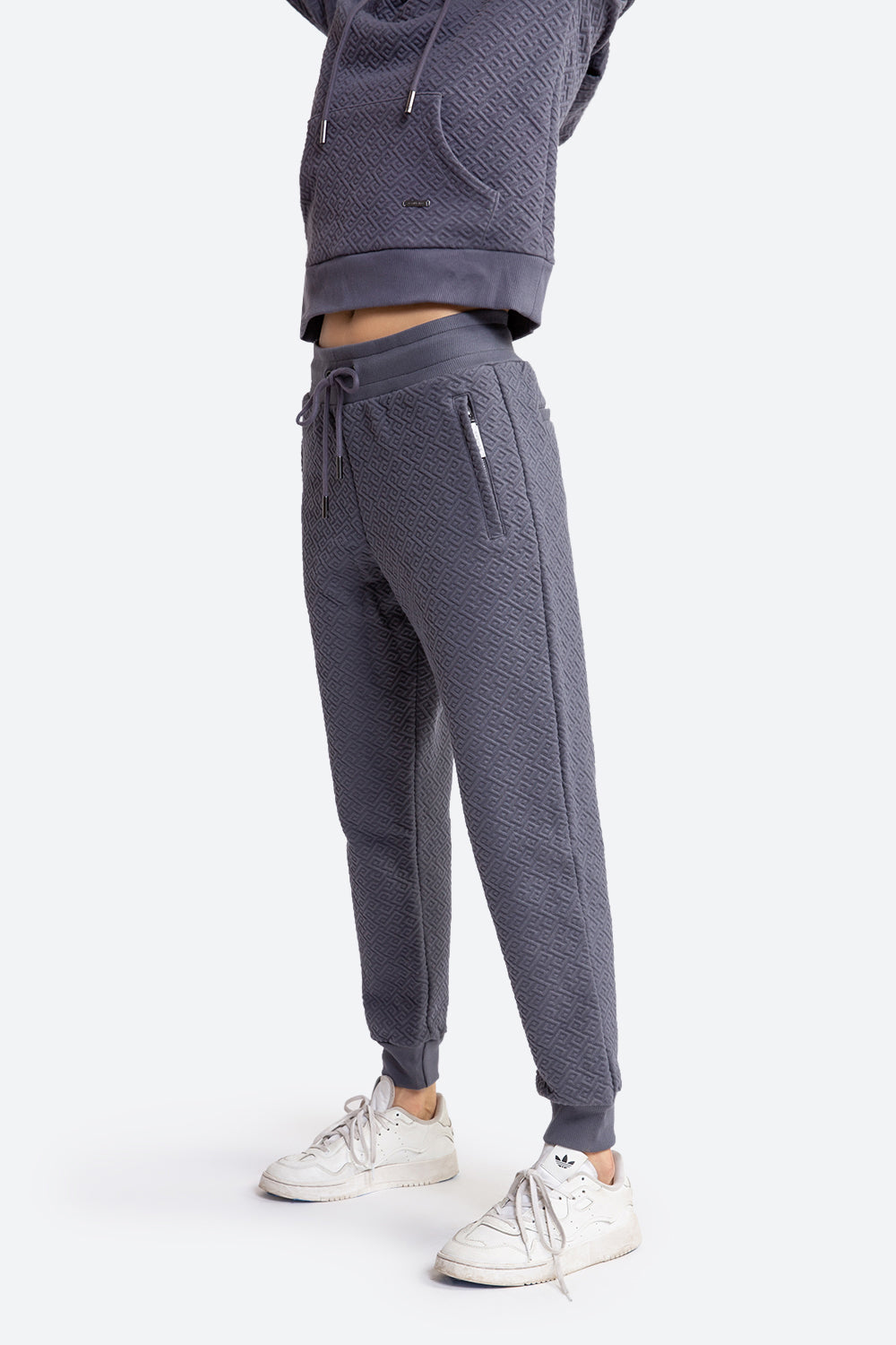 Women's Belgrano Gaucho Pattern Track Pants in Slate