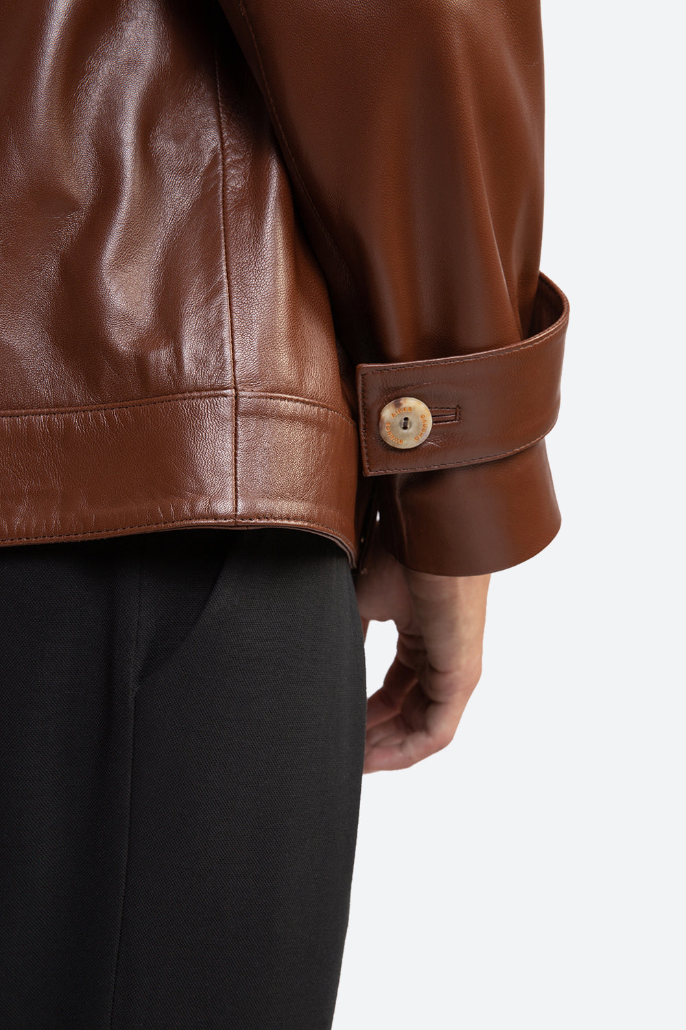 Fausto Leather Trench Jacket