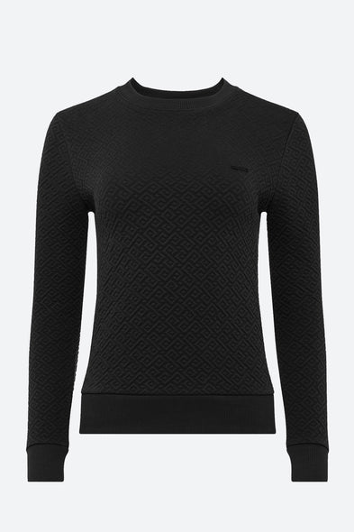 Women's Laprida Gaucho Pattern Sweatshirt in Black