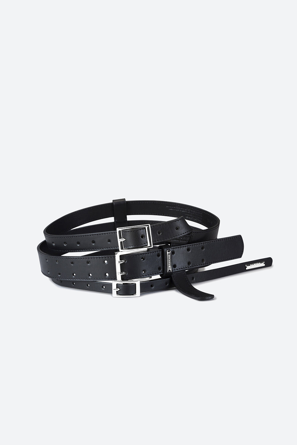 Corset Ushuaia Leather Belt in Black