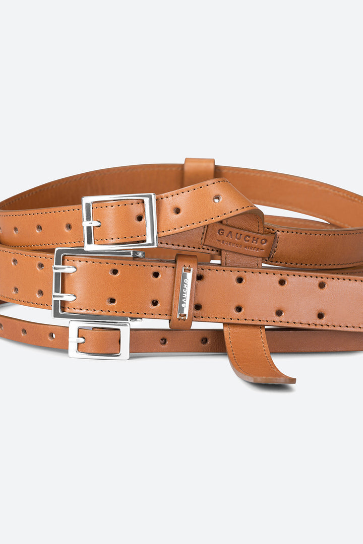 Corset Ushuaia Leather Belt in Brown